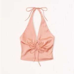 Abercrombie & Fitch Peach Crop Top